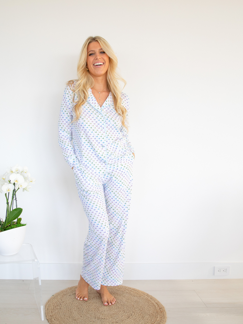 Sweet Nantucket Dreams Long PJ Set