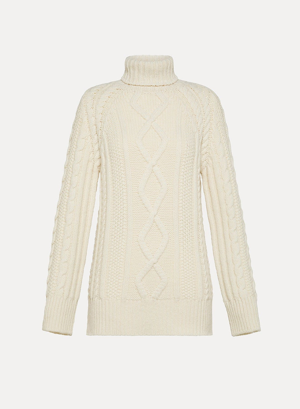 soft wool oversized aran sweater