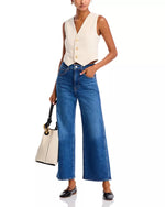 Taylor Cropped High Rise Wide Jean