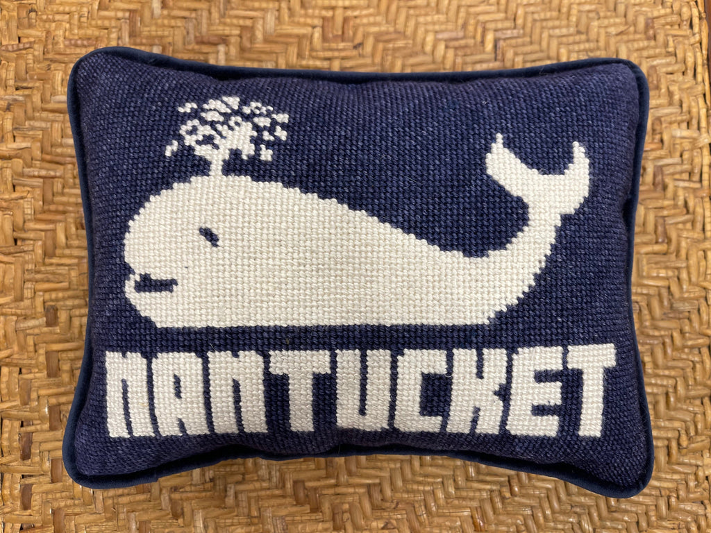 Nantucket Whale Pillow