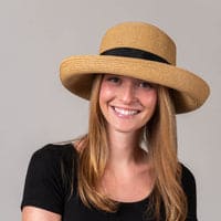 Sconset, Medium Brim - Packable Straw, Natural