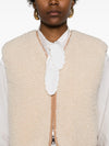 eco-sherling and nylon double face waistcoat