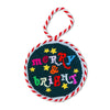 Merry & Bright Finished Needlepoint Ornament