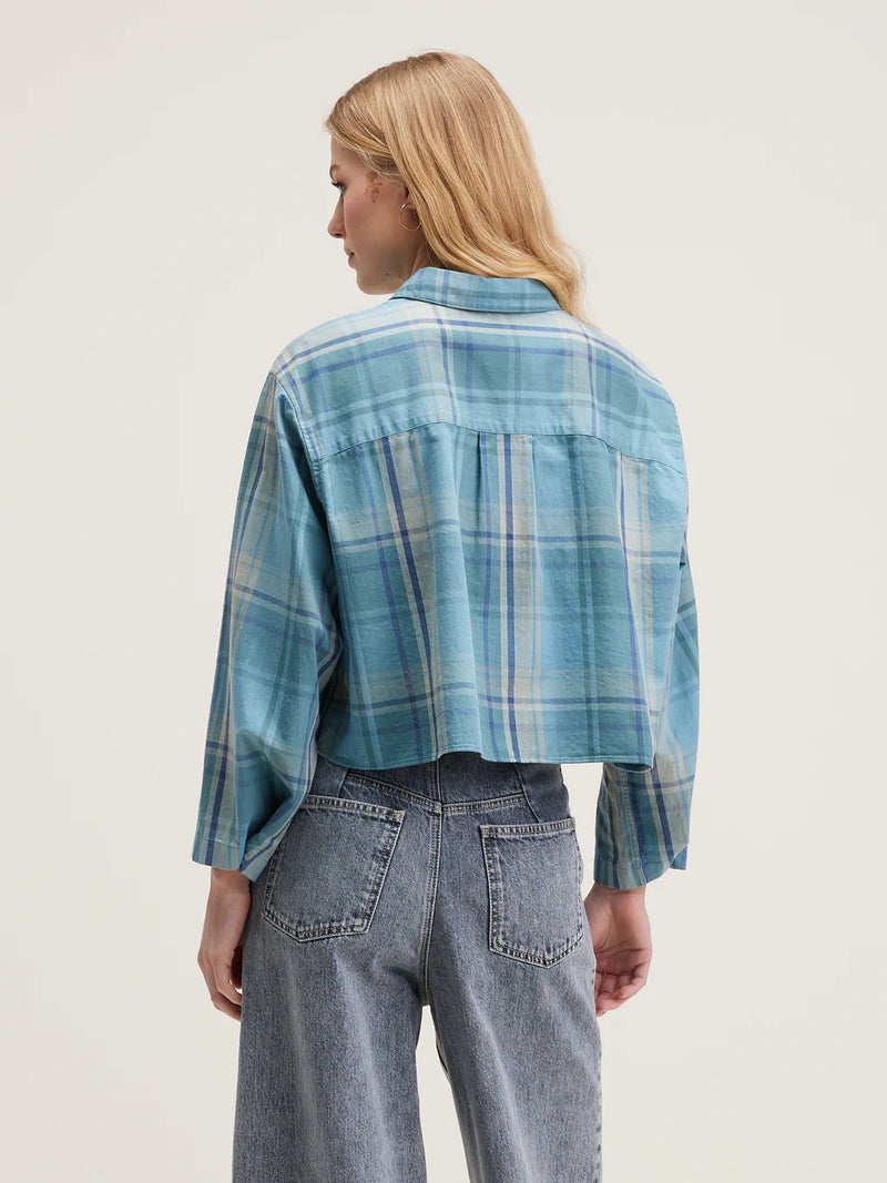 Greene Button Down Top