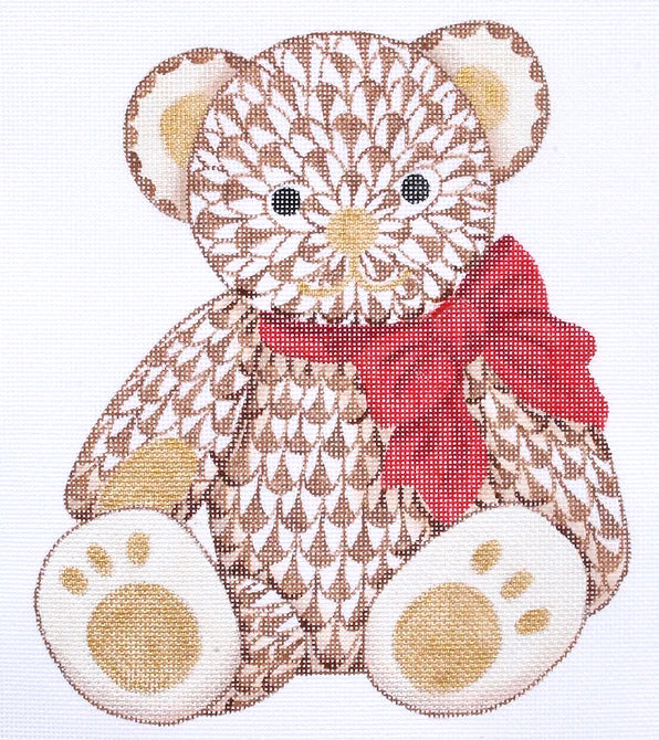 Brown Fishnet Teddy