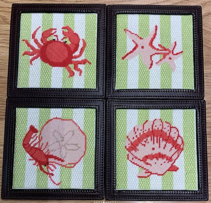 Shells & Crustaceans Coasters