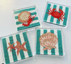 Shells & Crustaceans Coasters