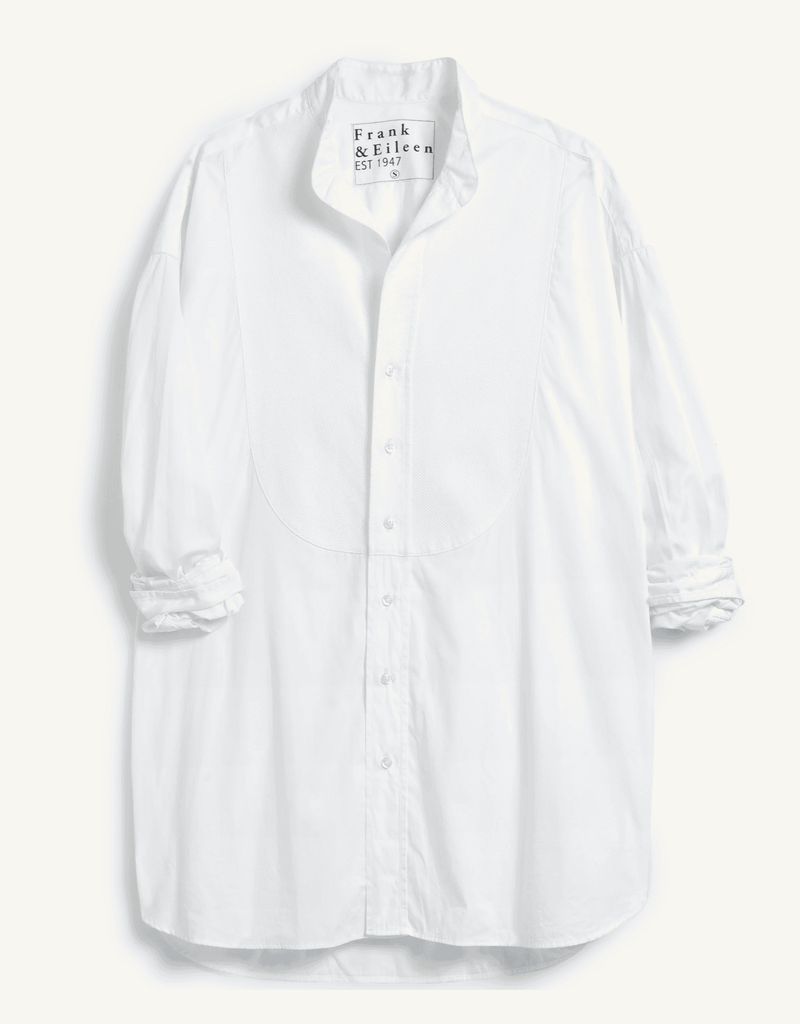 Victoria White Italian Tuxedo Shirt