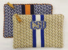 Y Pattern Clutch Canvas