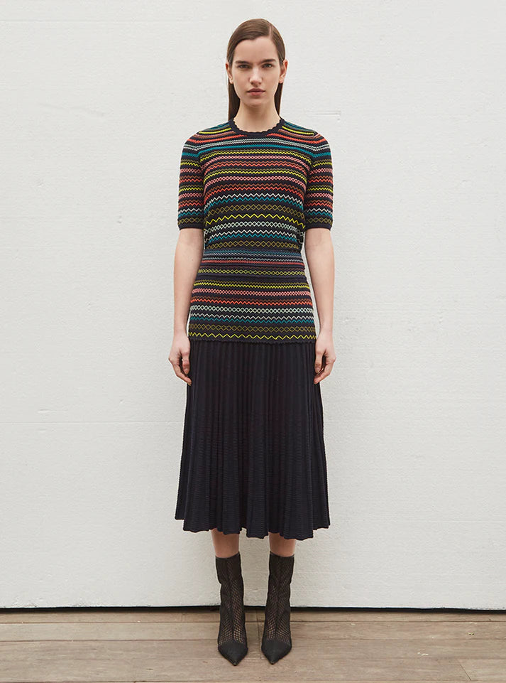 Vita Jacquard Smocks Skirt