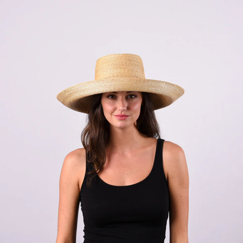 Madaket Large Brim Brim - Leghorn Straw