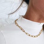 Carla Paper Clip Chain Necklace