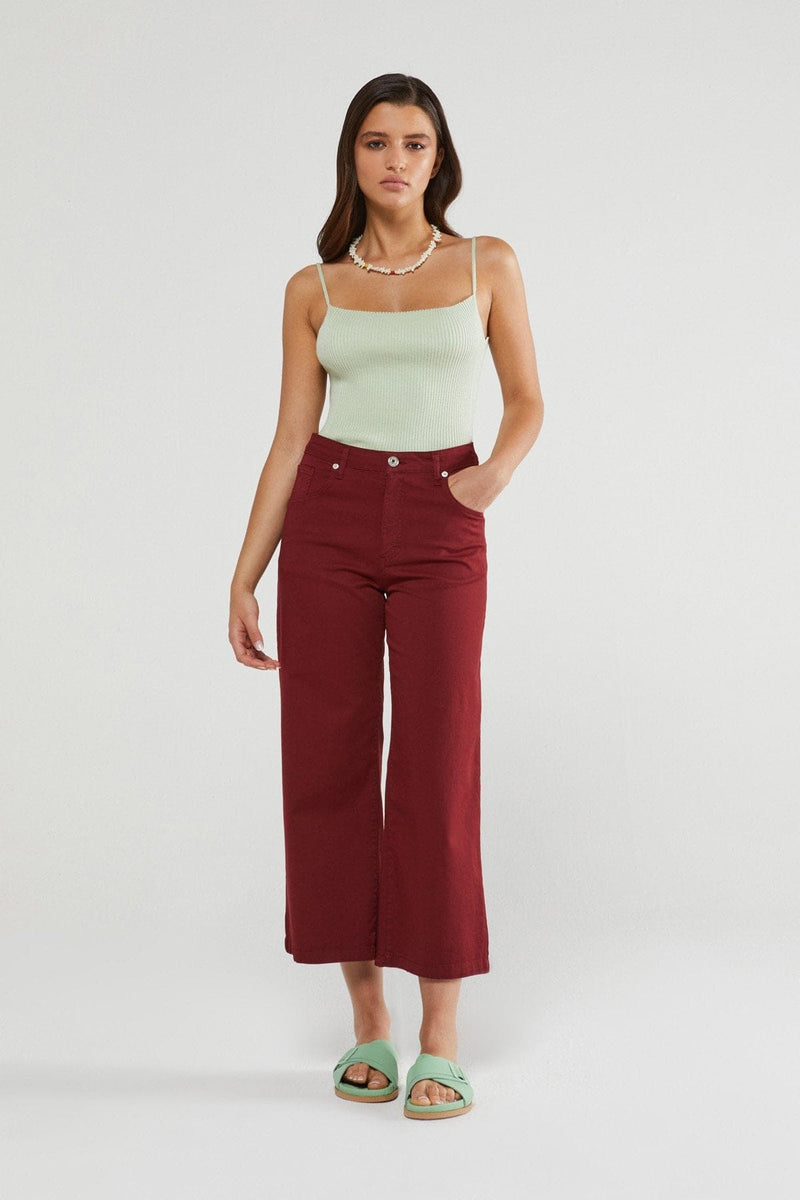 Cotton Flare Trousers