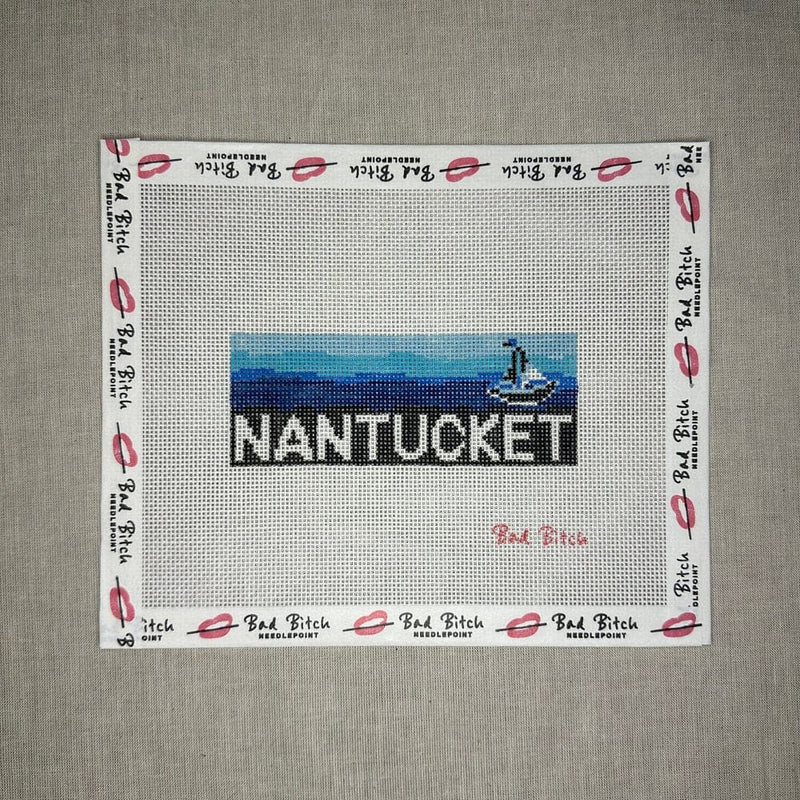 Nantucket Blue Ombré Sailboat