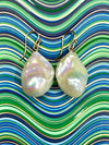 Large Baroque Pearl Earrings