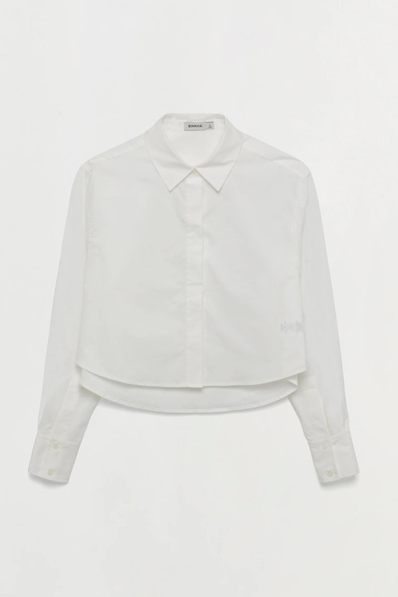 Renata Cropped Button Down Shirt