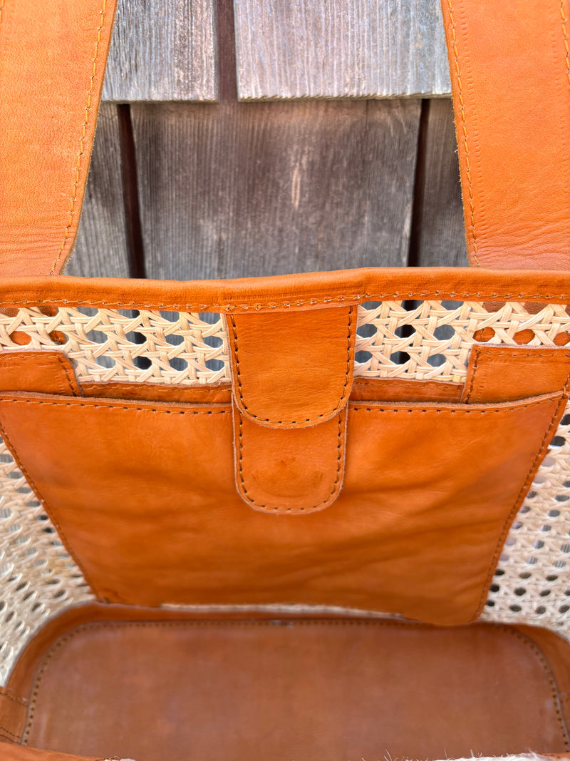 Leather Handle Self Finishing Bag