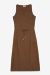 Linen Long Belted Dress