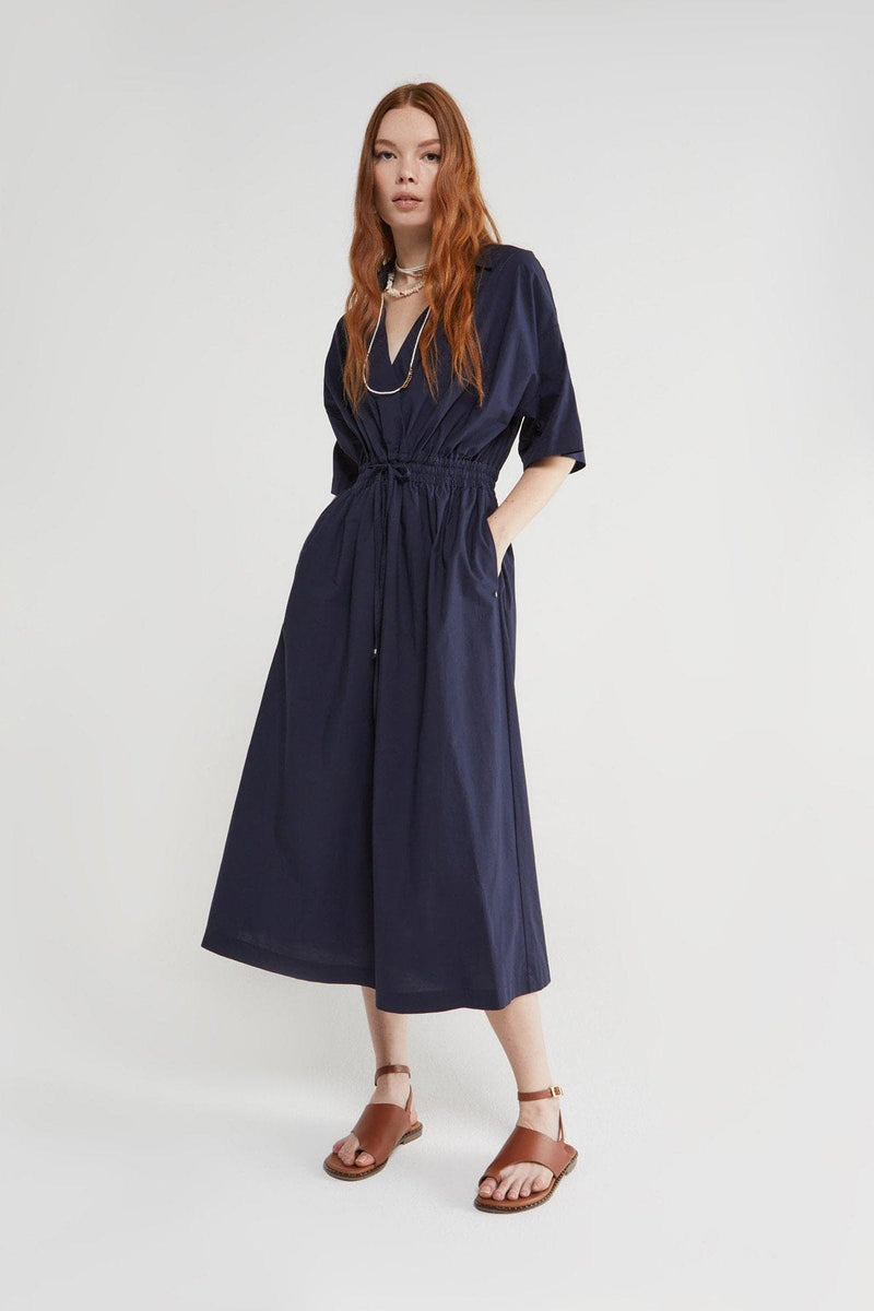 Poplin Midi Dress