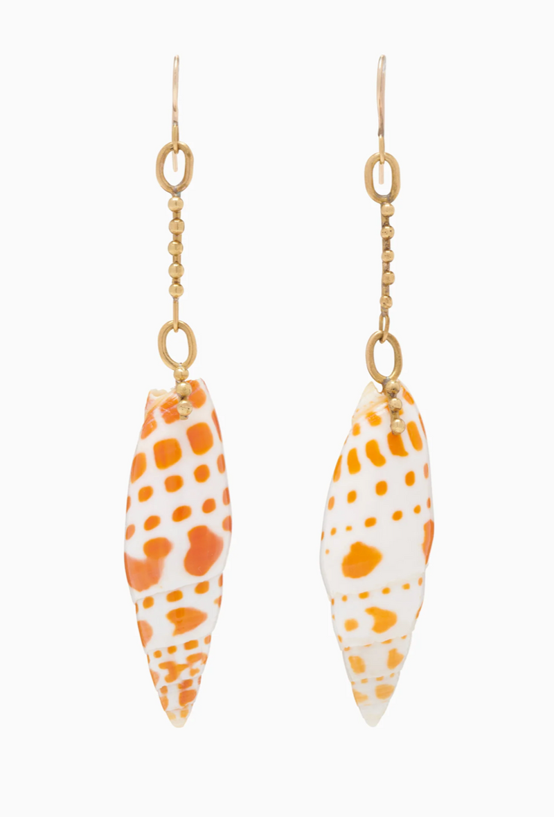 Large Shell Drop Earring