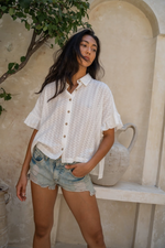 Ruffle Oversized Shirt