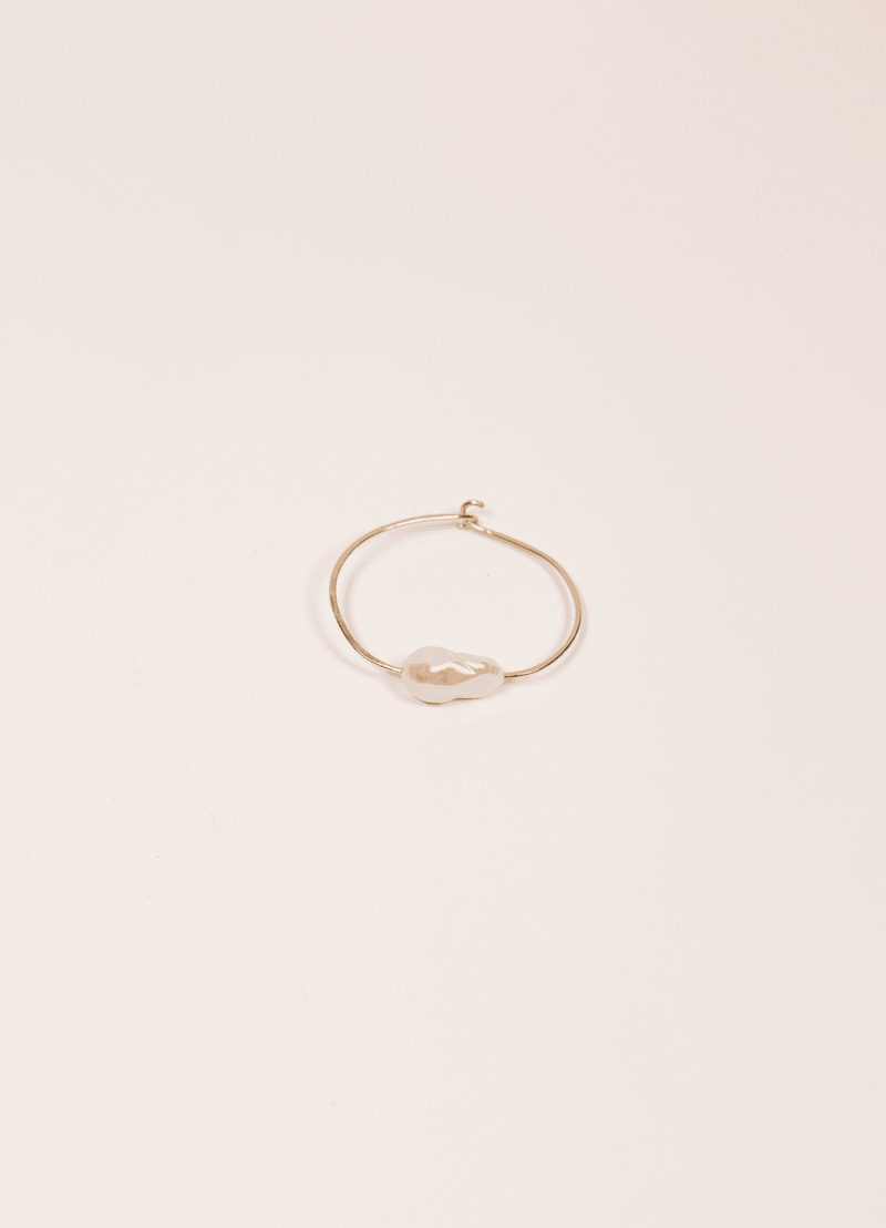 Gold Filled Small Pearl Bangle