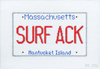 Surf ACK License Plate