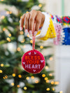 Bless Your Heart Finished Needlepoint Ornament