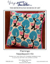 Flamingo Needlepoint Canvas only or Kitted