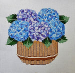 Nantucket Basket with Hydrangeas