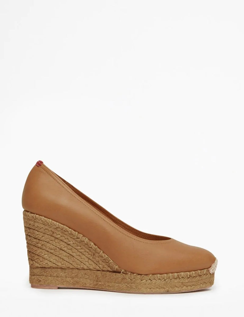 Scoop Leather Espadrille