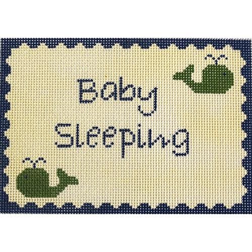 Baby Sleeping Blue & Green Whale