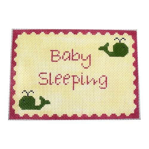 Baby Sleeping Whale Pink & Green