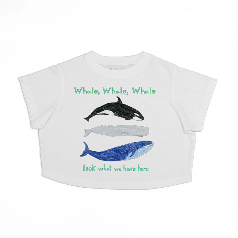 Whale Whale Whale Boyfriend Crop Tee