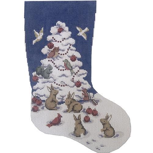 White Christmas Tree Stocking