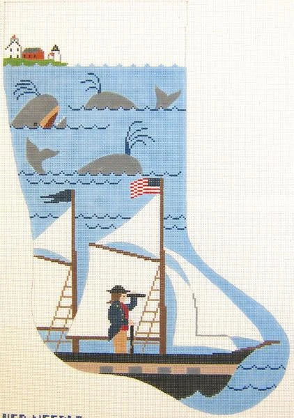 Nantucket Captain Christmas Stocking